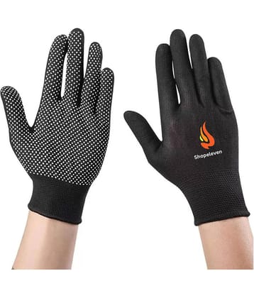 Shopeleven Black Batting Gloves ( 1 Pair )