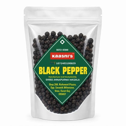 WHOLE BLACK PEPPER 250gm