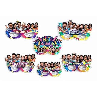 (6pcs set) Holi Party Fancy Glasses | Happy Holi Glasses | Photo Booth Props for Kids & Adults | Assorted Design (6pcs set) Holi Party Fancy Glasses | Happy Holi Glasses | Photo Booth Props for Kids & Adults | Assorted Design