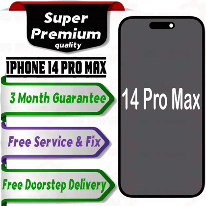 Apple iPhone 14 Pro Max  (display glass combo folder) Mobile Display LCD Screen With Touch,WHITE