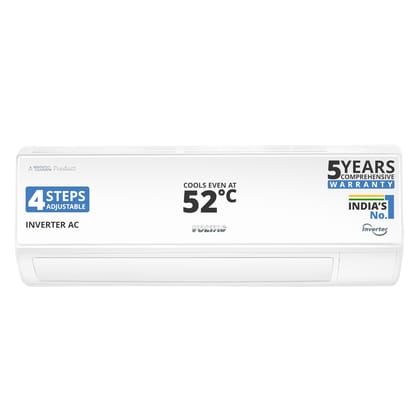 Voltas 183V Vectra CAW 1.5 ton 3 star,New star rated, inverter Split AC|4-IN-1 Adjustable mode|High ambient Cooling-cools even at 52C|Anti dust filter with Anti-microbial coating|Copper Coil| White Voltas 183V Vectra CAW 1.5 ton 3 star,New star rated, in