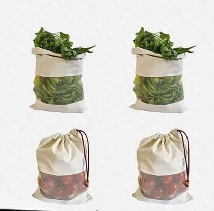 Cotton Vegetable Storage Bags Fridge bag | Reusable Muslin Refrigerator Produce bag Cotton Vegetable Storage Bags Fridge bag | Reusable Muslin Refrigerator Produce bag