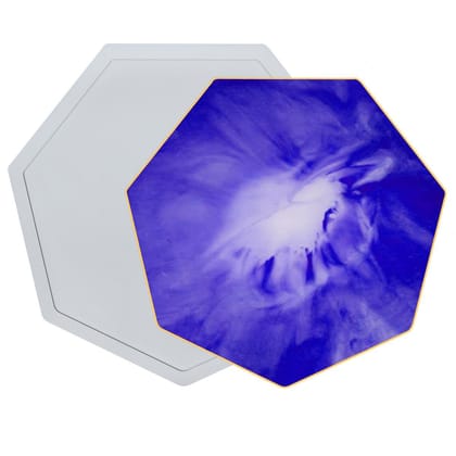 Brand Zero Resin Silicone Mould - 7 sided polygon coaster mould