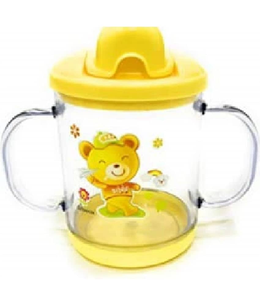 Aurapuro Baby Blue Sipper Classic Soft Spout Cup Baby Sippy Cups Baby Feeding Bottles 200 ml