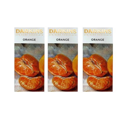 DARKINS Dark Chocolate | 63% Dark Chocolate With Orange | Vegan | Natural | Dark Chocolate Bar 3x 50 Gm | Gluten-Free Chocolate | 50 Gm Each Pack of 3 DARKINS Dark Chocolate | 63% Dark Chocolate With Orange | Vegan | Natural | Dark Chocolate Bar 3x 50 Gm | Gluten-Free Chocolate | 50 Gm Each Pack of 3