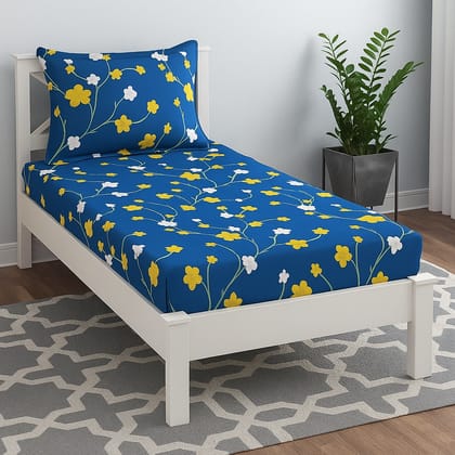 Quirky Home Classic Collection Single Bedsheet with Pillow Cover