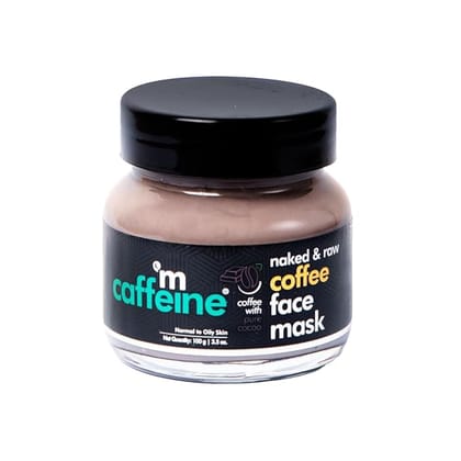 mCaffeine Coffee De Tan Face Pack Mask with Kaolin Clay, Multani Mitti & Bentonite Clay | Removes Tan, Cleanses Pores & Controls Excess Oil | For All Skin Types (100gm)