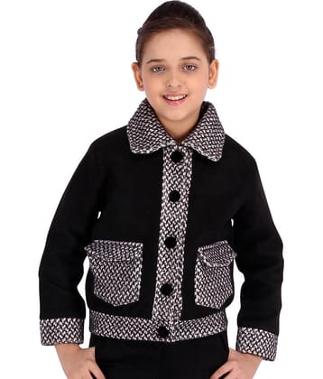Partywear Houndstooth Pattern Winter Coat