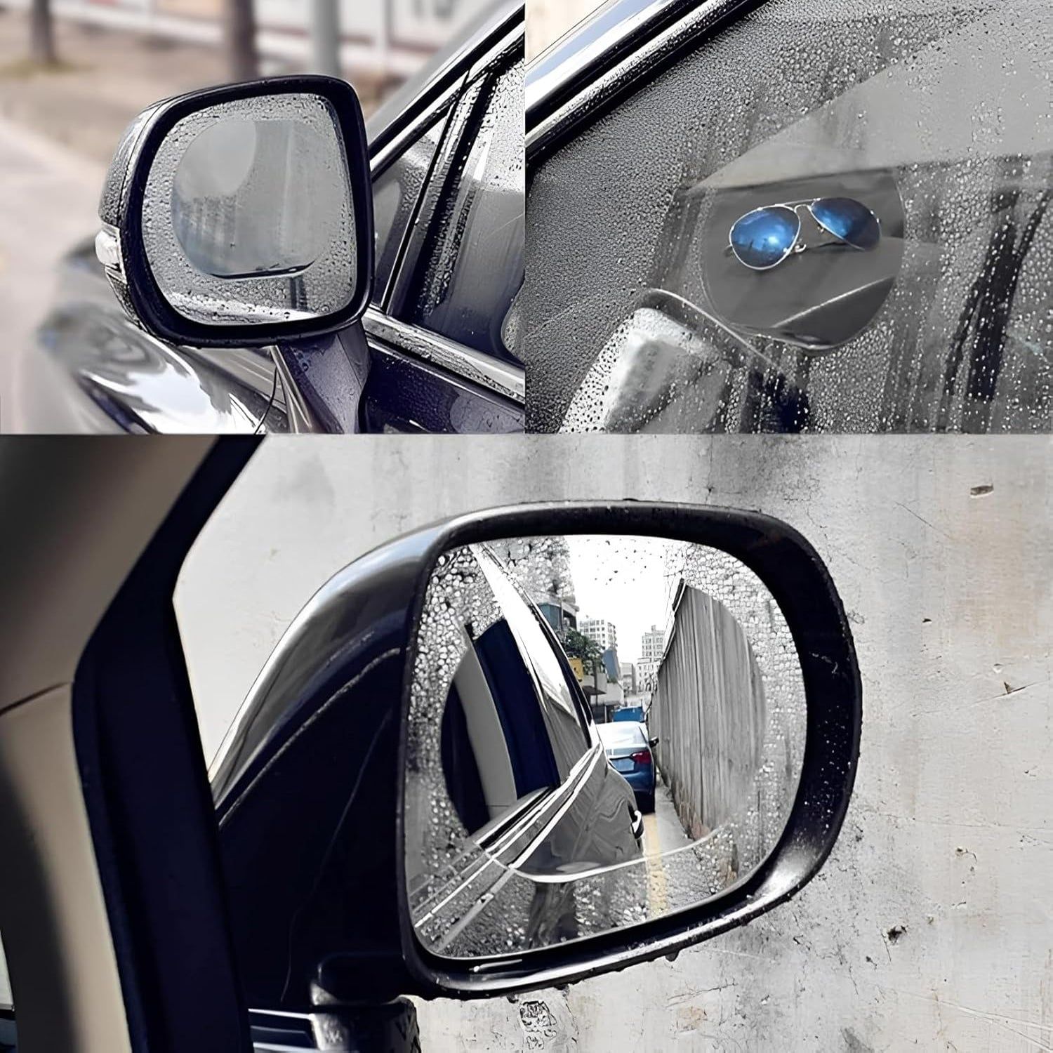 Anti-Fog & Anti-Scratch Rearview Car Mirror Film – HD Clear Protective Sticker for Safe Driving (1 Pc)