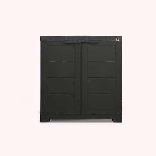 Cello Novelty Compact Plastic Shoe Rack with Dustproof Doors