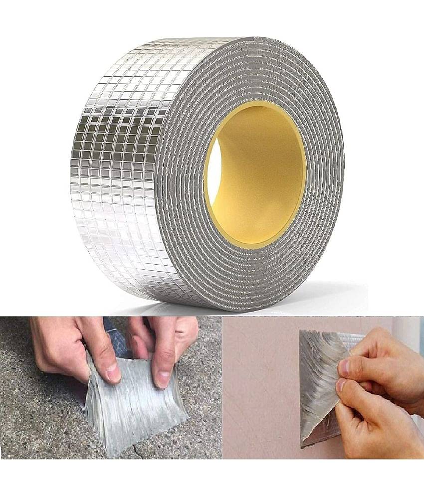 GEEO Super Strong Adhesive Waterproof Permanent Repair Tape Butyl Rubber Aluminum Foil Tape