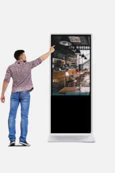 ULTR SLIM TOUCH FLOOR STANDEES Size 55"