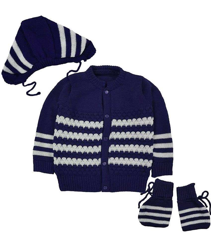 LITTLE PANDA Single Unisex for Baby Woollen Pullover ( Baby Pink )