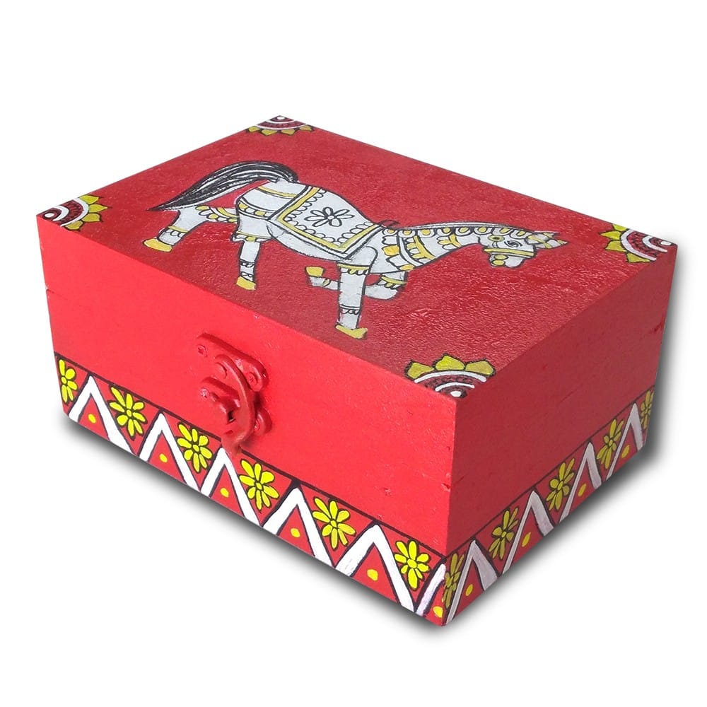 Kalamkari on MDF Box DIY Kit by Penkraft