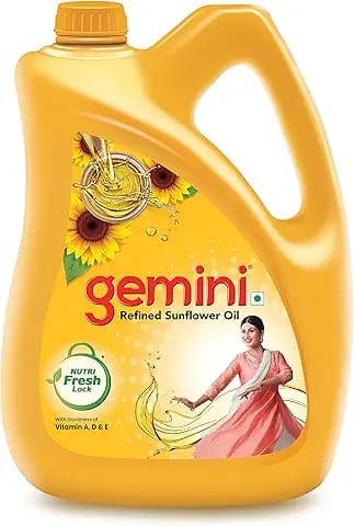 Gemini Refined Sunflower Oil-5 litre
