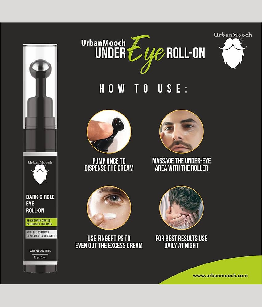 UrbanMooch Dark Circle Removal Under Eye Roll On Eye Roller 60 mL