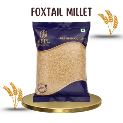 VFPL | Premium Foxtail Millet (500 gm) | 100% Natural & Unpolished | Gluten-Free, High Fiber & Protein-Rich Super Grain | Ideal for Healthy Meals