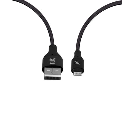 Flix (Beetel) Usb To Lightning Nylon Braided Data Sync And 480Mbps Data Sync, Super Strong Durable Nylon 2A Fast Charging Cable For Charging Adapter (Black, 1 Meter) - Xcd-L103 Flix (Beetel) Usb To Lightning Nylon Braided Data Sync And 480Mbps Data Sync, Super Strong Durable Nylon 2A Fast Charging Cable For Charging Adapter (Black, 1 Meter) - Xcd-L103