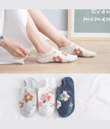 Multi Deal Pack of 3 Unisex Cotton Ankle Length Socks ( Multicolor )