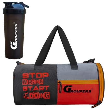 GROUPERS SWSD Duffel Bag l Gym Bags l Gym Shaker Bottle-700 ML Duffle Bags Travel GROUPERS SWSD Duffel Bag l Gym Bags l Gym Shaker Bottle-700 ML Duffle Bags Travel