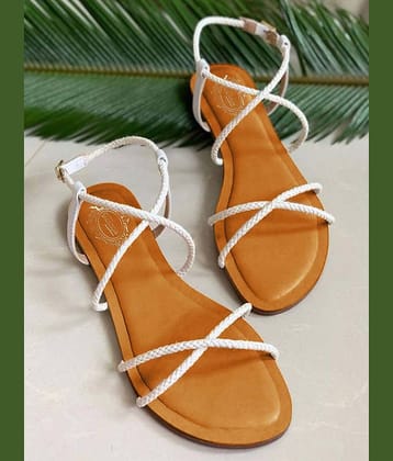 Shoetopia - White Women's Flats