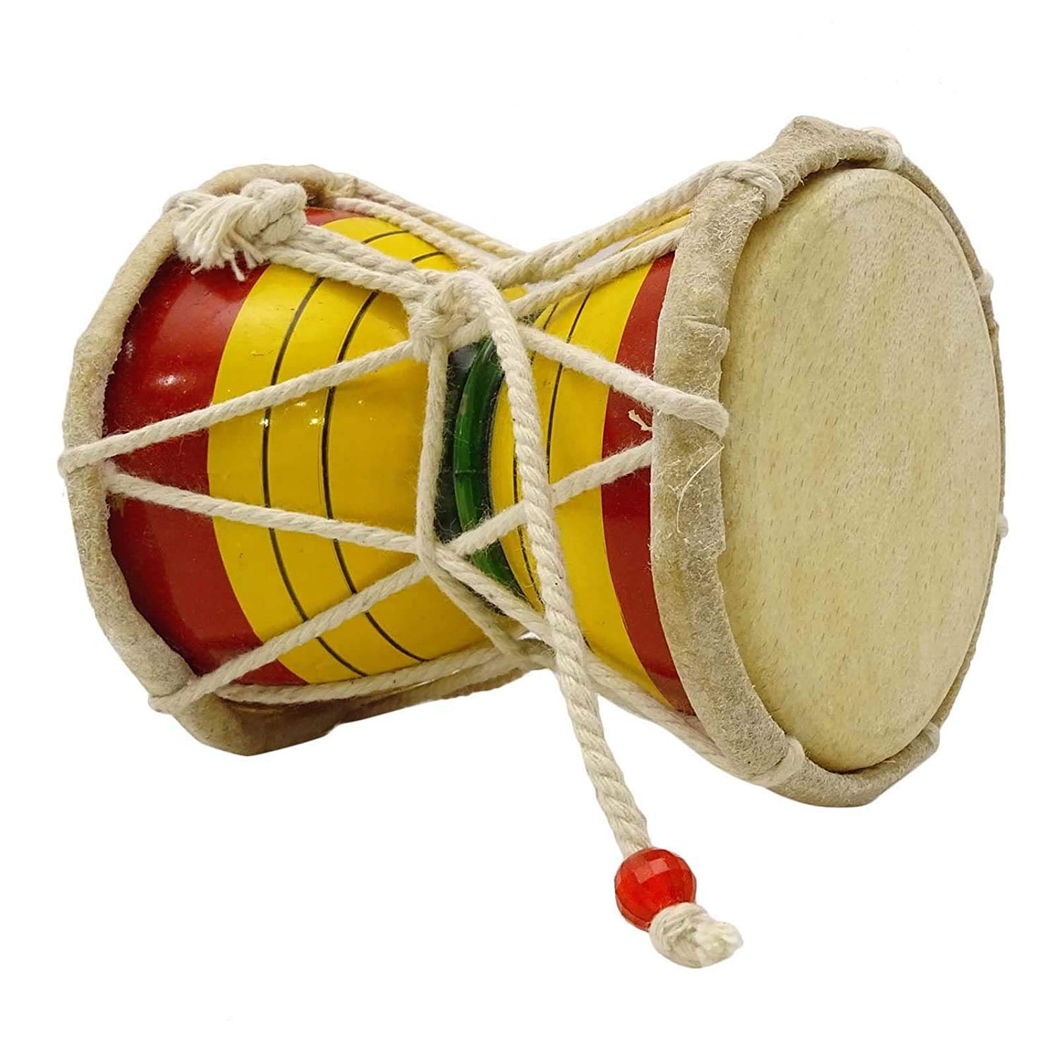 Nawani Damaru Meditation Kirtan Shiv Damroo Percussion, Size - 12/10 cm