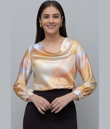 Purys Women's Satin Regular Top ( Yellow )