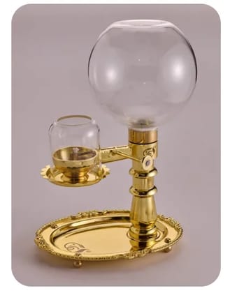 Akhand Deep ( OIL MODEL ) - WICK LIFTING - with 1 Ltr. Glass Oil Container ( NOT FOR GHEE )