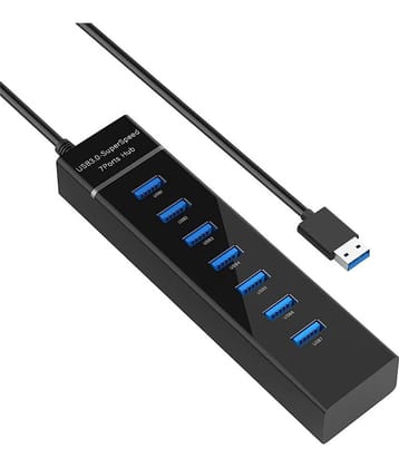 EKRAJ 7 port USB Hub 3.0 With LED Indicator