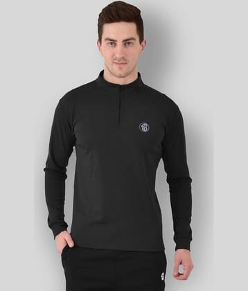 Forbro Black Polyester Lycra T-Shirt Single Pack