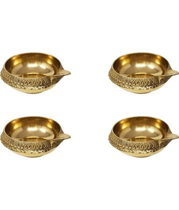 ServDharm Brass Diwali Diya - Pack of 4