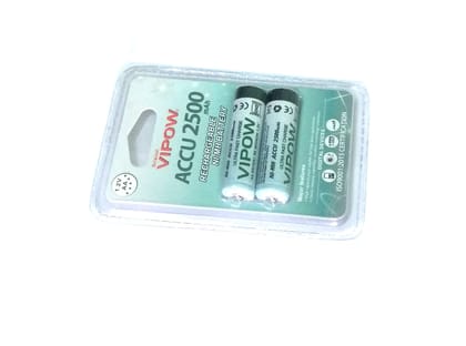 Nawani VIPOW 2 X AA RECHARAGEABLE NI-MH Battery. 2500 mah
