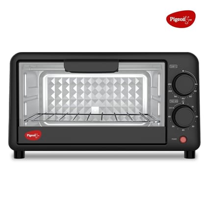 Pigeon 1800-Watt Oven Toaster Griller (OTG) with 60-Minute Timer, Stay On Function, and 4 Heating Elements (Black)