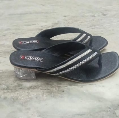 Womens V-strap Glass heels