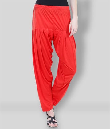 Colorfly - Red Viscose Loose Women's Harem/Patiala ( Pack of 1 )
