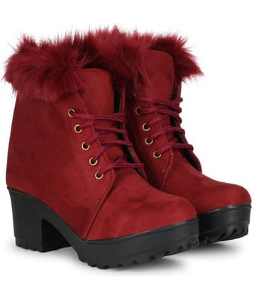 Commander Maroon Ankle Length Chukka Boots