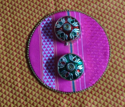 Haldi Kumkum platter for pooja and gifting