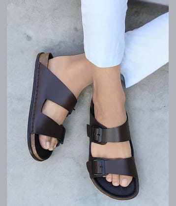 Aadi Brown Men's Slide Flip Flop