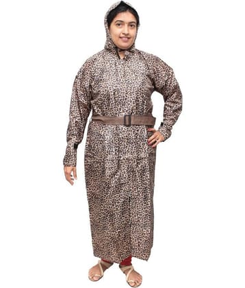 Goodluck PVC Long Raincoat - Brown