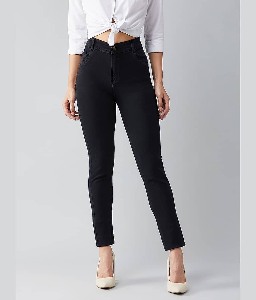 Miss Chase - Black Denim Slim Fit Women's Jeans ( Pack of 1 )