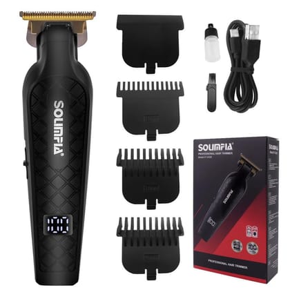 SOLIMPIA HT-6026 Digital Display 0mm Professional Cordless Hair Clippers Rechargeable Wireless Hair Grooming Set Beard Trimming Beard Styling Rechargeable Li-ion Battery 1000mAh 240 min Runtime,Men SOLIMPIA HT-6026 Digital Display 0mm Professional Cordle