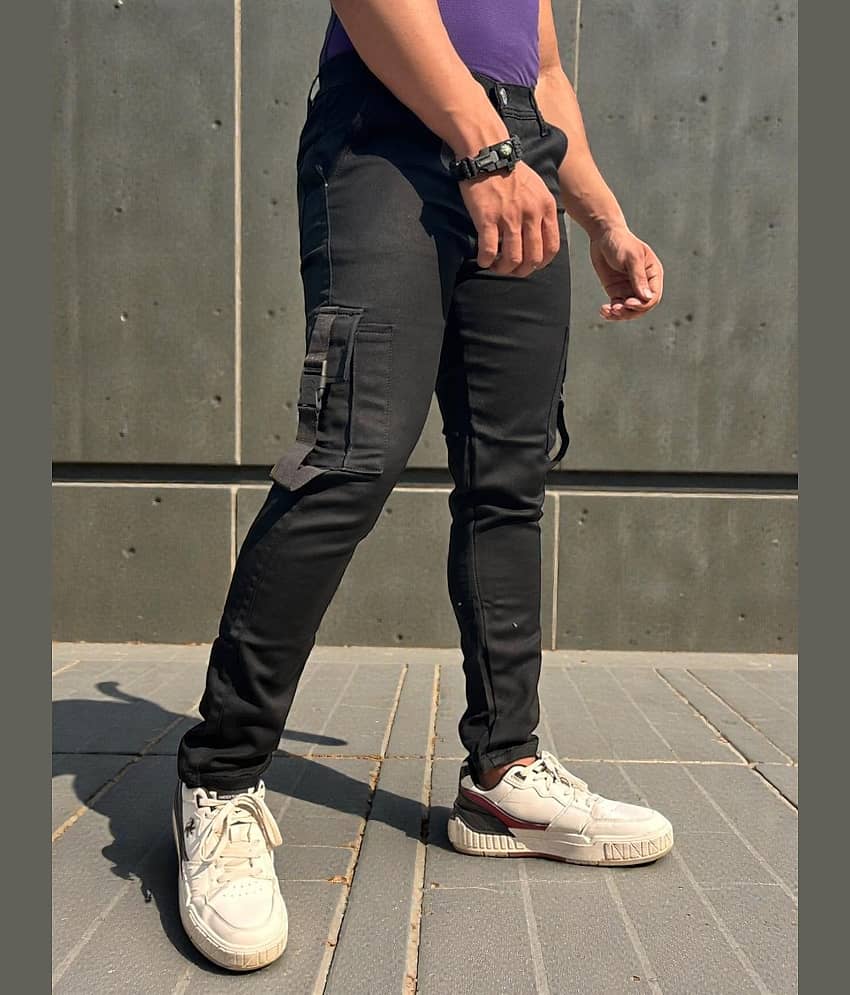 Styzon Slim Fit Solid Men's Jeans - Black ( Pack of 1 )