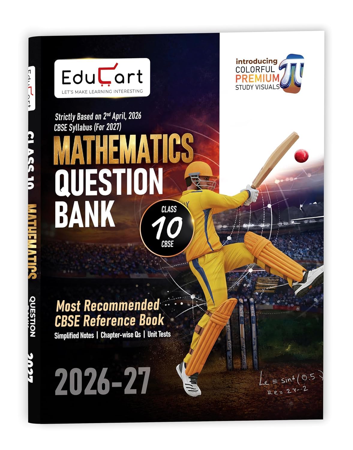 EDUCART CBSE QUESTION BANK MATHEMATICS CLASS 10 FOR 2027 EXAMS WITH CONCEPT CLEAR AND STRONG CONCEPT ||