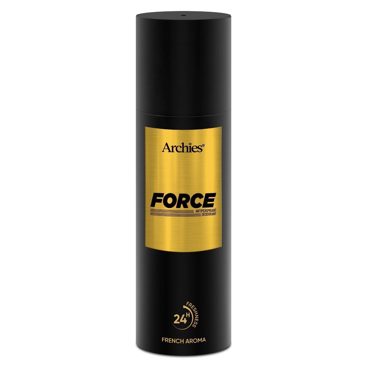 Archies FORCE Premium Spray Deodorant | Long-Lasting Fresh & Sporty Aroma with High Perfume Concentration Deo | Perfect for Gym & Sports Wear | 200 ML | French Aroma | 24 Hours Freshness
