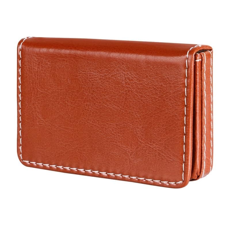 LOREM Small Pocket-Sized ID, Credit-Debit Card Holder with Magnetic Shut Button for Men & Women-UF