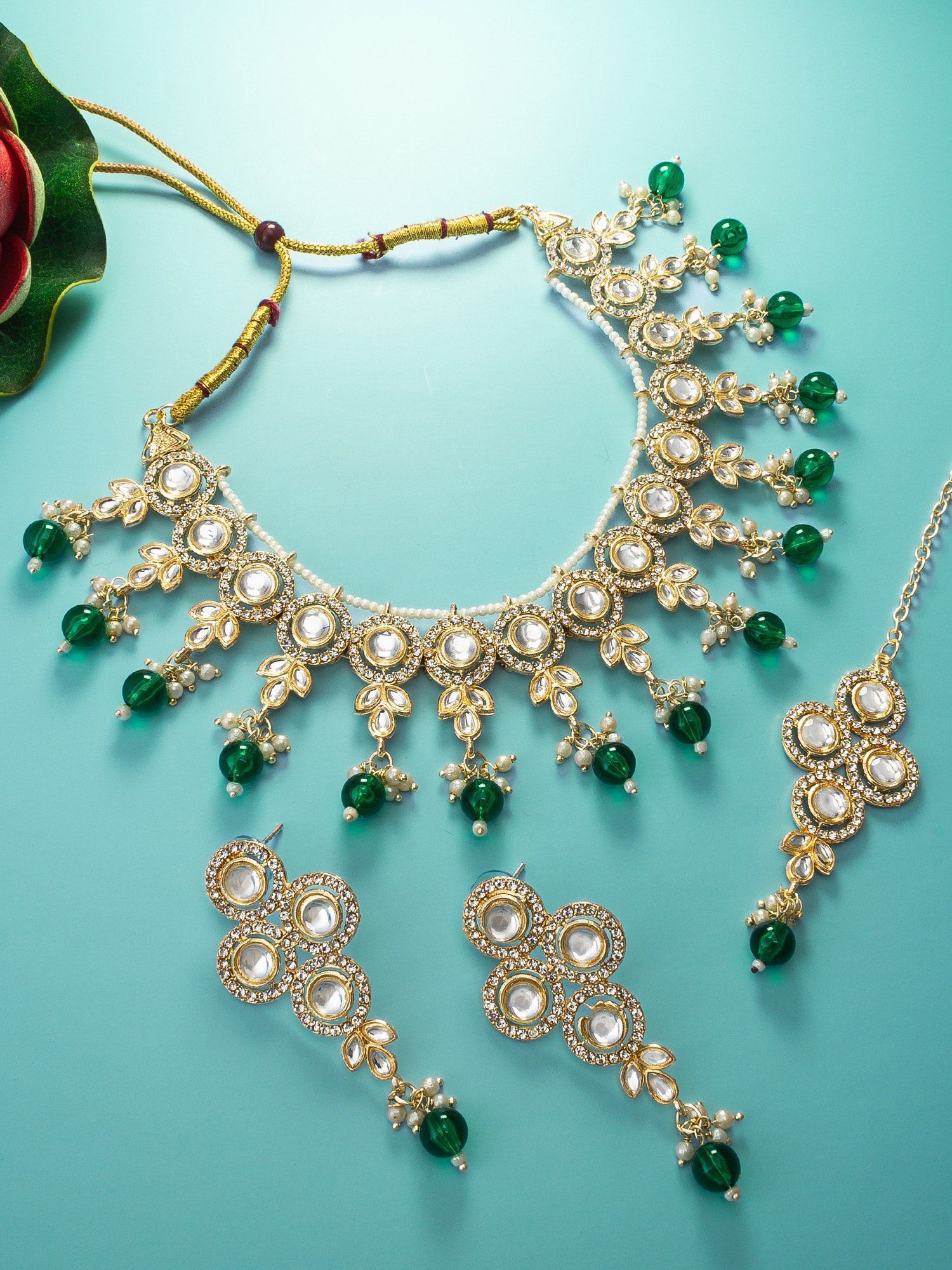 Morison Golden Elegance Necklace Set Graceful Design, Endless Charm