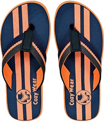 Cozy Wear - Orange Men's Thong Flip Flop