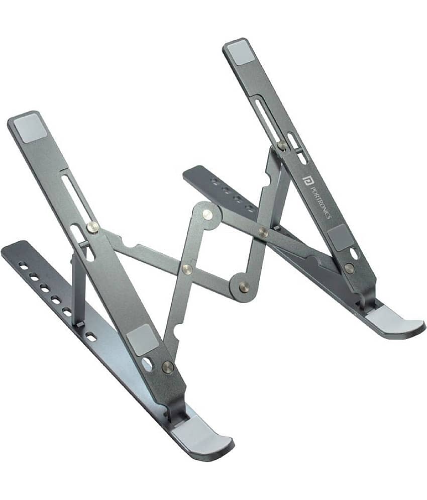 HINGOL Laptop Table For Upto 35.56 cm (14) Silver