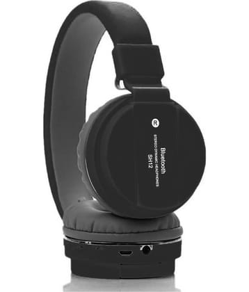 Neo HEDU Bluetooth Bluetooth Headphone On Ear 2 Hours Playback Active Noise cancellation IPX4(Splash & Sweat Proof) Black