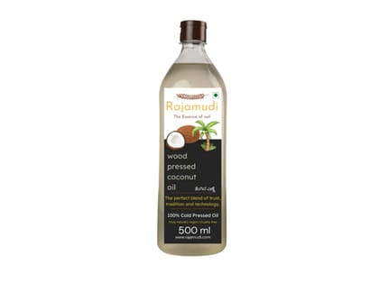 Rajamudi Organics Organic Cold-Pressed Dry 100% Pure Coconut oil - 500 Gram